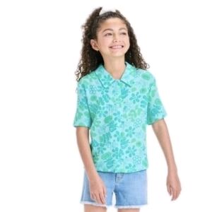 Bluey Official Teal Gauze Cabana Top Girls XL NWT